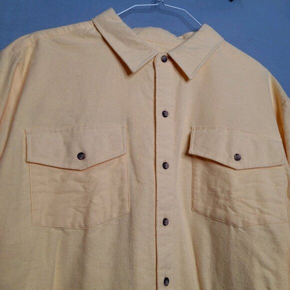 Stone Creel Men's Size XL Yellow Cotton Outdoor Button Up Long Sleeve - Picture 2 of 4